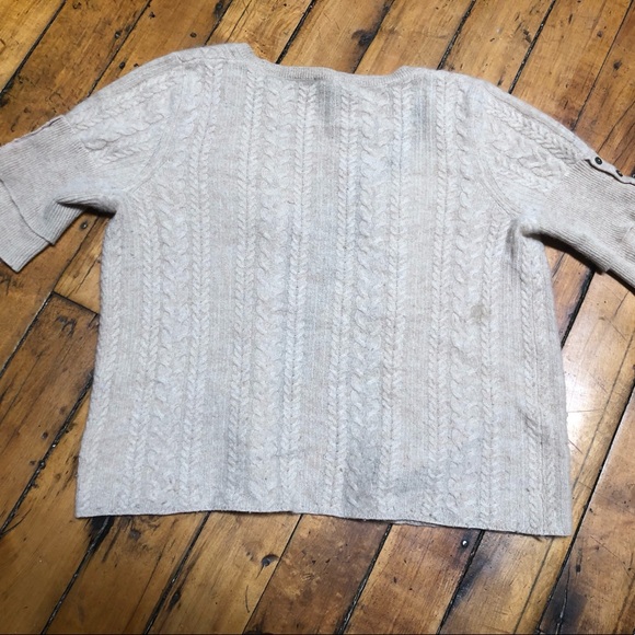 Vertical Design 2-Ply 100% Cashmere short sleeved sweater, size M - Picture 7 of 8